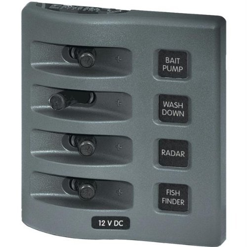 Blue Sea WeatherDeck 12V DC Waterproof Switch Panel - 4 Posistion