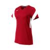 Mizuno Youth Balboa 6 Short Sleeve Volleyball Jersey, Red-White, Large view 1