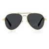 JOVAKIT Kids Small Polarized Aviator Sunglasses for Girls and Boys Age 4-16 (Gold/Grey) view 1