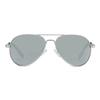 Kids Small Polarized Aviator Sunglasses for Girls and Boys Age 4-16 (Silver/Silver Mirror) view 1