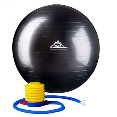 HWR 75 cm. Static Strength Exercise Stability Ball44; Black