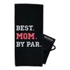 Best Mom by Par Golf Towel - Golf Accessories for Women - Golf Gifts for Women - Embroidered Funny Golf Towel view 1