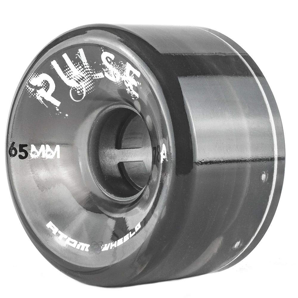 Atom Skates Quad Roller Wheels/Outdoor/Hardness 78A / 65x37 Black Pulse / 2 Wheels