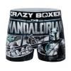 CRAZYBOXER Men's Underwear The Mandalorian Lightweight Breathable Boxer Brief Soft Black view 1