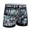 CRAZYBOXER Men's Underwear The Mandalorian Lightweight Breathable Boxer Brief Soft Black view 3