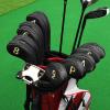 Craftsman Golf 11pcs/Set Meshy Golf Club Iron Head Covers Headcover with No. on Both Sides Suitable for Right and Left Handed Golfer Zipper Closure (Black) view 2