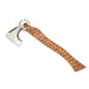Hand Forged Viking Bearded Axe  1075 High Carbon Steel, Handmade Medieval Style Camping & Hunting Axe with Ash Wood Handle and Leather Sheath (Brown-Hand Forged) view 1