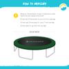 SkyBound 15 Foot Dark Green Trampoline Safety Pad - Spring Cover Fits Up to 8 Inch Springs - Standard view 3