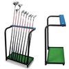 Nisorpa Golf Club Organizer Rack Golf Club Display Stand Rack Holder Shelf Golf Putter Rack Holder Stand 9 Putters Metal Golf Club Stand 9 Clubs with Artificial Grass Mat view 1