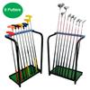 Nisorpa Golf Club Organizer Rack Golf Club Display Stand Rack Holder Shelf Golf Putter Rack Holder Stand 9 Putters Metal Golf Club Stand 9 Clubs with Artificial Grass Mat view 2