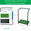 Nisorpa Golf Club Organizer Rack Golf Club Display Stand Rack Holder Shelf Golf Putter Rack Holder Stand 9 Putters Metal Golf Club Stand 9 Clubs with Artificial Grass Mat view 3