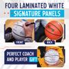 Murray Sporting Goods Autograph Basketball with Stand - Four Panel Signature Ready Display Memorabilia Autographic Basketball Regulation Size 29.5 inches view 2