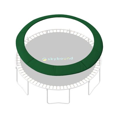 SkyBound 12 Foot Dark Green Trampoline Safety Pad - Spring Cover Fits Up to 7 Inch Springs - Standard