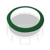 SkyBound 12 Foot Dark Green Trampoline Safety Pad - Spring Cover Fits Up to 7 Inch Springs - Standard view 1