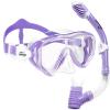 Seago Kids Snorkel Set Dry Top Snorkel Mask Snorkeling Gear for Kids Boys Girls Youth, No Leak Comfy Mouthpiece Anti-Fog 180 Panoramic View Scuba Diving Swim Pool Equipment Snorkeling Kit view 1