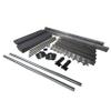 Patriot Complete 4ft x 8ft Low Pro Aluminum Frame Dock Kit with Gray Poly Decking, 6ft HD Pipe Supports (10524) view 2