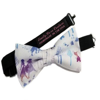 EmilyRose Couture Men's Movie Characters Bow Ties-Group 1 (Frozen Landscape, Large (12 Year Olds to Adults))