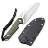 CIVIVI Kepler Fixed Blade Knife, 4.48" Blade G10 Handles, Belt Knife with Kydex Sheath, Lanyard, Clip for Men Outdoor Activities C2109A (OD Green) view 2