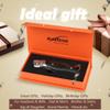 ALBATROSS Premium Damascus Folding Knife - EDC Pocket Knife with VG10 Damascus Steel Blade, Quick Flip Assisted Opening, Luminous Carbon Fiber Handle & Liner Lock - Great Gift for Outdoorsmen - HGDK028-EG view 2