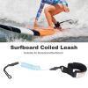 WNSC Stand Up Paddle Board Coiled, Sturdy Surfing Leash Board Coiled Spring Leg Foot Rope Ankle Strap Comfortable for Surfboard(Blue) view 2