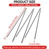 Tent Poles, 2 PCS Adjustable Portable Tent Poles 129.92in Fiberglass Camping Rod Replacement Foldable Lightweight Camping Rod for Tent, Tarp, Canopy, Awning, Shelter view 3