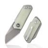 CIVIVI Ki-V Front Flipper Pocket Knife, Double Detent Slip Joint Small Folding Knife with Deep Carry Pocket Clip For Easy EDC C2108A (Natural) view 1