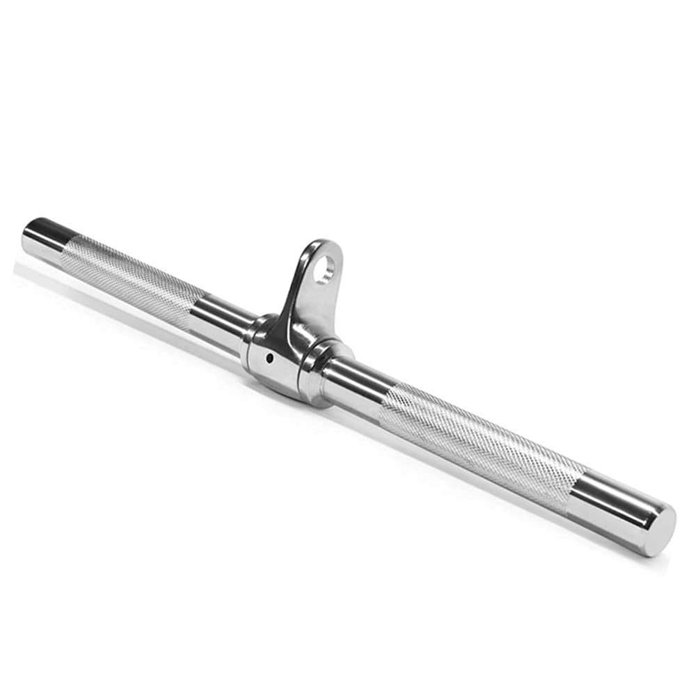 LKP LAT PullDown Bar Tricep Press Down Bar Straight Bar Cable Machine Attachment Home Gym Revolving Accessories for Fitness Training Workout