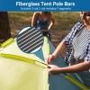 Tent Replacement Pole, 3.96m Camping Tent Poles Replacement for 3-4 People Fiberglass Bars Outdoor Support Rods Awning Frames Kit for Hiking Outdoor Activity view 2
