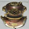 Antique Nautical US Navy Mark V Brass Diving Divers Marine Beautiful Scuba Mini Helmet Replica view 1