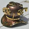 Antique Nautical US Navy Mark V Brass Diving Divers Marine Beautiful Scuba Mini Helmet Replica view 2