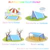 BYDOLL Beach Blanket Waterproof Sandproof 78''81'' Suits1-4 Adults Compact Lightweight Oversized Sand-Free Blanket Large Picnic Mat for Beach Travel Camping Hiking view 3