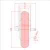 6.5 Inch Motor Wheel Kit For DIY Scooter 350W Brushless Motor Wheel About 7 Inch WIth Regenerative Braking (48V 350W kit) view 3