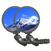 BriskMore Black Convex Rearview Mirrors, 2PCS Adjustable Handlebar Bicycle Mirrors for Road, Mountain, Scooter Bikes view 1