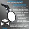 BriskMore Black Convex Rearview Mirrors, 2PCS Adjustable Handlebar Bicycle Mirrors for Road, Mountain, Scooter Bikes view 3