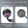 BriskMore Black Convex Rearview Mirrors, 2PCS Adjustable Handlebar Bicycle Mirrors for Road, Mountain, Scooter Bikes view 4