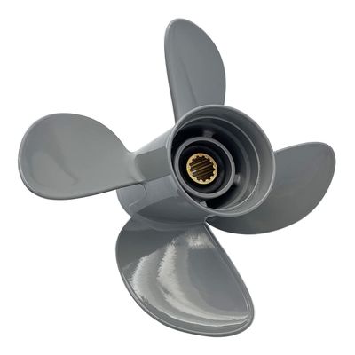 Aluminum Outboard Cupped 4 Blades Propeller Boat Prop 10.6x11 Replacement for Honda BF35/40/45/50/60HP