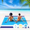 BYDOLL Beach Blanket Waterproof Sandproof 78''81'' 1-5 Adults Oversized Lightweight Large Picnic Mat Waterproof Sandproof Blanket for Beach Camping Hiking Travel view 1