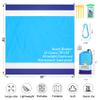 BYDOLL Beach Blanket Waterproof Sandproof 78''81'' 1-5 Adults Oversized Lightweight Large Picnic Mat Waterproof Sandproof Blanket for Beach Camping Hiking Travel view 2