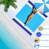 BYDOLL Beach Blanket Waterproof Sandproof 78''81'' 1-5 Adults Oversized Lightweight Large Picnic Mat Waterproof Sandproof Blanket for Beach Camping Hiking Travel view 4