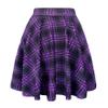 EXCHIC Women's Casual Stretchy Flared Mini Skater Skirt Basic A-Line Pleated Midi Skirt (S, 10) view 2