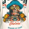 Sullen Crabs Antique White SCM3299 Short Sleeve Premium Vintage Tattoo Skull Graphic T-shirt for Men (Medium) view 3