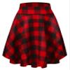 EXCHIC Women's Casual Stretchy Flared Mini Skater Skirt Basic A-Line Pleated Midi Skirt (S, 11) view 1