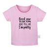 Feed Me Tacos Tell Me I'm Pretty & I was Told There Would Be Tacos Funny Tshirt, Newborn Infant Baby T-Shirts Graphic Tee view 2