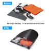 Burva Shoe Bags for Travel 14 Pack Shoe Pouch for Storage Packing with Transparent Windows Large for Men and Women - Black view 4
