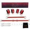 EXREIZST Adjustable 2 Pilates Spreader Bar Set Expandable Sports Aid Training Fitness Kit, Red view 2