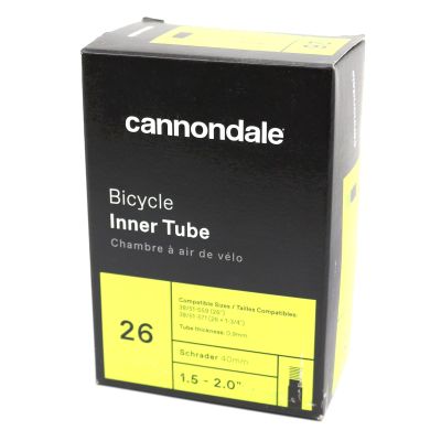 Cannondale Schrader Valve Tube Black, 26 X 1.5-2.0In/40Mm