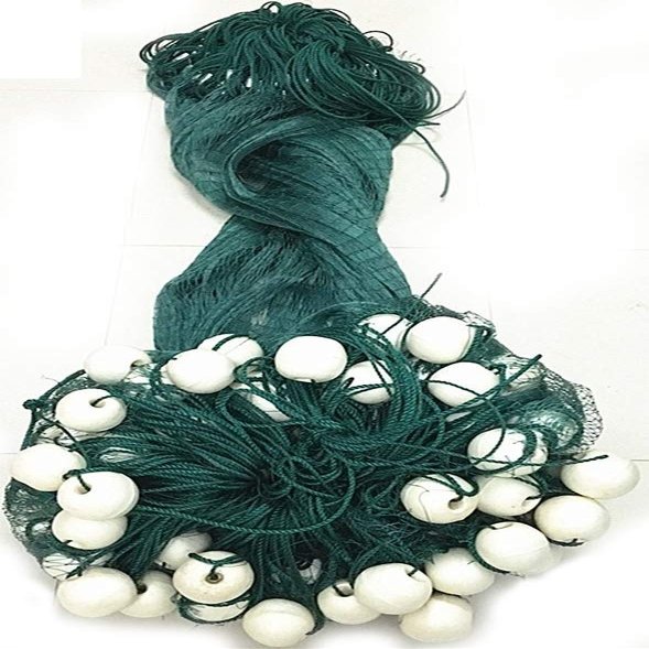 Lawaia Fishing Net Fishing Drag Net Beach Seine Bait Fish Mesh with Floats Durable Easy Throw Hand Casting Strong Nylon Line Sinker Nets Fish Trap for Saltwater Shoal Fishing Lovers (2X15 m)