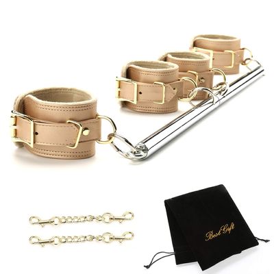 EXREIZST Expandable Spreader Bar with Bag Adjustable Home Yoga Bar Set, Gold