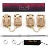EXREIZST Expandable Spreader Bar with Bag Adjustable Home Yoga Bar Set, Gold view 2