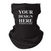 TopTie Personalized Custom Printing Two Tone Mesh Cooling Neck Gaiter,Breathable Outdoor Bandana Face Gaiter-Black view 1